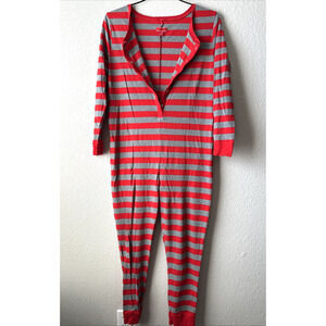 Target Adult Size XXL Christmas Holiday Stripes Snap Up EUC